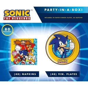 Sonic the Hedgehog Birthday Party In A Box - 61 Piece Set